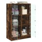 vidaXL Highboard mit Türen Räuchereiche 68x37x109 cm Holzwerkstoff vidaXL Highboard mit Türen Räuchereiche 68x37x109 cm Holzwerkstoff