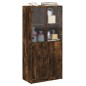 vidaXL Highboard mit Türen Räuchereiche 68x37x142 cm Holzwerkstoff vidaXL Highboard mit Türen Räuchereiche 68x37x142 cm Holzwerkstoff