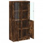 vidaXL Highboard mit Türen Räuchereiche 68x37x142 cm Holzwerkstoff vidaXL Highboard mit Türen Räuchereiche 68x37x142 cm Holzwerkstoff
