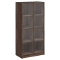 vidaXL Highboard mit Türen Braun Eiche-Optik 68x37x142cm Holzwerkstoff vidaXL Highboard mit Türen Braun Eiche-Optik 68x37x142cm Holzwerkstoff