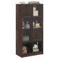 vidaXL Highboard mit Türen Braun Eiche-Optik 68x37x142cm Holzwerkstoff vidaXL Highboard mit Türen Braun Eiche-Optik 68x37x142cm Holzwerkstoff