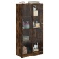 vidaXL Highboard mit Türen Räuchereiche 68x37x142 cm Holzwerkstoff vidaXL Highboard mit Türen Räuchereiche 68x37x142 cm Holzwerkstoff