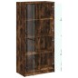 vidaXL Highboard mit Türen Räuchereiche 68x37x142 cm Holzwerkstoff vidaXL Highboard mit Türen Räuchereiche 68x37x142 cm Holzwerkstoff