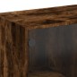 vidaXL Highboard mit Türen Räuchereiche 68x37x142 cm Holzwerkstoff vidaXL Highboard mit Türen Räuchereiche 68x37x142 cm Holzwerkstoff