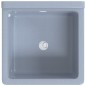 vidaXL Ausgussbecken Wandmontage Grau 40x40x24 cm Harz vidaXL Ausgussbecken Wandmontage Grau 40x40x24 cm Harz