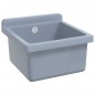 vidaXL Ausgussbecken Wandmontage Grau 40x40x24 cm Harz vidaXL Ausgussbecken Wandmontage Grau 40x40x24 cm Harz