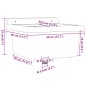 vidaXL Ausgussbecken Wandmontage Grau 40x40x24 cm Harz vidaXL Ausgussbecken Wandmontage Grau 40x40x24 cm Harz