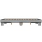 vidaXL Bettgestell Grau Sonoma 120x200 cm Holzwerkstoff und Metall vidaXL Bettgestell Grau Sonoma 120x200 cm Holzwerkstoff und Metall