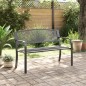 vidaXL Gartenbank 119 cm Schwarz Stahl vidaXL Gartenbank 119 cm Schwarz Stahl