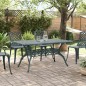 vidaXL Gartentisch Grün 150x90x72 cm Aluminiumguss vidaXL Gartentisch Grün 150x90x72 cm Aluminiumguss