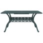 vidaXL Gartentisch Grün 150x90x72 cm Aluminiumguss vidaXL Gartentisch Grün 150x90x72 cm Aluminiumguss