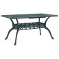 vidaXL Gartentisch Grün 150x90x72 cm Aluminiumguss vidaXL Gartentisch Grün 150x90x72 cm Aluminiumguss