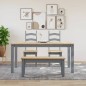 vidaXL Esstisch Panama Grau 160x80x75 cm Massivholz Kiefer vidaXL Esstisch Panama Grau 160x80x75 cm Massivholz Kiefer