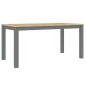 vidaXL Esstisch Panama Grau 160x80x75 cm Massivholz Kiefer vidaXL Esstisch Panama Grau 160x80x75 cm Massivholz Kiefer