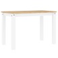 vidaXL Esstisch Panama Weiß 117x60x75 cm Massivholz Kiefer vidaXL Esstisch Panama Weiß 117x60x75 cm Massivholz Kiefer