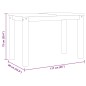 vidaXL Esstisch Panama Weiß 117x60x75 cm Massivholz Kiefer vidaXL Esstisch Panama Weiß 117x60x75 cm Massivholz Kiefer