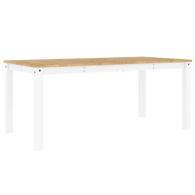 vidaXL Esstisch Panama Weiß 180x90x75 cm Massivholz Kiefer