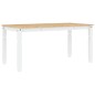 vidaXL Esstisch Corona Weiß 160x80x75 cm Massivholz Kiefer vidaXL Esstisch Corona Weiß 160x80x75 cm Massivholz Kiefer