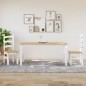 vidaXL Esstisch Corona Weiß 160x80x75 cm Massivholz Kiefer vidaXL Esstisch Corona Weiß 160x80x75 cm Massivholz Kiefer