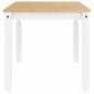 vidaXL Esstisch Corona Weiß 160x80x75 cm Massivholz Kiefer vidaXL Esstisch Corona Weiß 160x80x75 cm Massivholz Kiefer