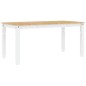 vidaXL Esstisch Corona Weiß 160x80x75 cm Massivholz Kiefer vidaXL Esstisch Corona Weiß 160x80x75 cm Massivholz Kiefer
