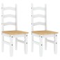 vidaXL Essstühle 2 Stk. Corona Weiß 42x47x107 cm Massivholz Kiefer vidaXL Essstühle 2 Stk. Corona Weiß 42x47x107 cm Massivholz Kiefer