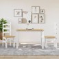 vidaXL Essstühle 2 Stk. Corona Weiß 42x47x107 cm Massivholz Kiefer vidaXL Essstühle 2 Stk. Corona Weiß 42x47x107 cm Massivholz Kiefer