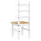 vidaXL Essstühle 2 Stk. Corona Weiß 42x47x107 cm Massivholz Kiefer vidaXL Essstühle 2 Stk. Corona Weiß 42x47x107 cm Massivholz Kiefer