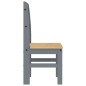vidaXL Essstühle 2 Stk. Grau 40x46x99 cm Massivholz Kiefer vidaXL Essstühle 2 Stk. Grau 40x46x99 cm Massivholz Kiefer