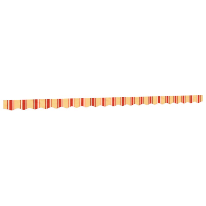 vidaXL Markisenvolant Gelb und Orange Gestreift 5 m vidaXL Markisenvolant Gelb und Orange Gestreift 5 m