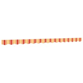 vidaXL Markisenvolant Gelb und Orange Gestreift 4 m