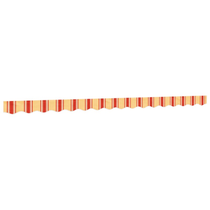vidaXL Markisenvolant Gelb und Orange Gestreift 4 m vidaXL Markisenvolant Gelb und Orange Gestreift 4 m