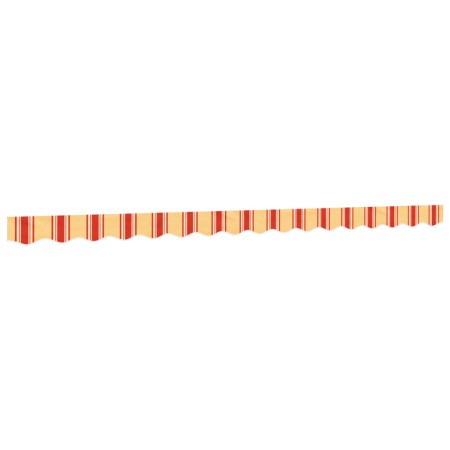 vidaXL Markisenvolant Gelb und Orange Gestreift 4 m