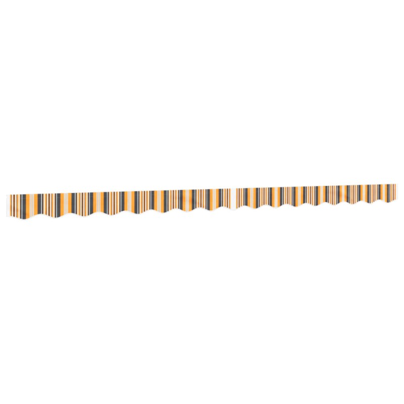 vidaXL Markisenvolant Gelb und Grau Gestreift 4 m vidaXL Markisenvolant Gelb und Grau Gestreift 4 m