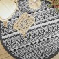 vidaXL Outdoor-Teppich Schwarz Ø200 cm PP vidaXL Outdoor-Teppich Schwarz Ø200 cm PP