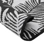 vidaXL Outdoor-Teppich Weiß und Schwarz Ø200 cm PP vidaXL Outdoor-Teppich Weiß und Schwarz Ø200 cm PP