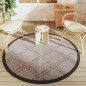vidaXL Outdoor-Teppich Braun Ø160 cm PP vidaXL Outdoor-Teppich Braun Ø160 cm PP