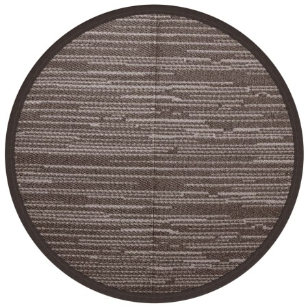 vidaXL Outdoor-Teppich ARAKIL Braun Ø160 cm PP