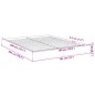 vidaXL Bettgestell ohne Matratze Weiß 180x200 cm Holzwerkstoff vidaXL Bettgestell ohne Matratze Weiß 180x200 cm Holzwerkstoff