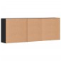 vidaXL Sideboards 3 Stk. Schwarz Holzwerkstoff vidaXL Sideboards 3 Stk. Schwarz Holzwerkstoff
