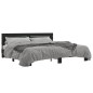 vidaXL Bettgestell Schwarz 200x200 cm Holzwerkstoff und Metall vidaXL Bettgestell Schwarz 200x200 cm Holzwerkstoff und Metall