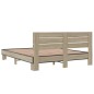 vidaXL Bettgestell Sonoma-Eiche 160x200 cm Holzwerkstoff und Metall vidaXL Bettgestell Sonoma-Eiche 160x200 cm Holzwerkstoff und Metall