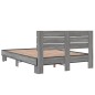 vidaXL Bettgestell Grau Sonoma 140x200 cm Holzwerkstoff und Metall vidaXL Bettgestell Grau Sonoma 140x200 cm Holzwerkstoff und Metall