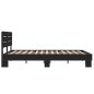 vidaXL Bettgestell Schwarz 120x200 cm Holzwerkstoff und Metall vidaXL Bettgestell Schwarz 120x200 cm Holzwerkstoff und Metall