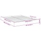 vidaXL Bettgestell Sonoma-Eiche 150x200 cm Holzwerkstoff vidaXL Bettgestell Sonoma-Eiche 150x200 cm Holzwerkstoff