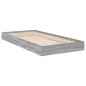 vidaXL Bettgestell Grau Sonoma 90x200 cm Holzwerkstoff vidaXL Bettgestell Grau Sonoma 90x200 cm Holzwerkstoff