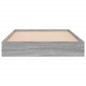 vidaXL Bettgestell Grau Sonoma 90x200 cm Holzwerkstoff vidaXL Bettgestell Grau Sonoma 90x200 cm Holzwerkstoff