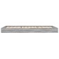 vidaXL Bettgestell Grau Sonoma 90x200 cm Holzwerkstoff vidaXL Bettgestell Grau Sonoma 90x200 cm Holzwerkstoff
