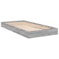 vidaXL Bettgestell Grau Sonoma 90x200 cm Holzwerkstoff vidaXL Bettgestell Grau Sonoma 90x200 cm Holzwerkstoff