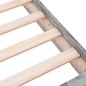 vidaXL Bettgestell Grau Sonoma 100x200 cm Holzwerkstoff vidaXL Bettgestell Grau Sonoma 100x200 cm Holzwerkstoff